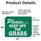 Signmission Please.Keep Off The Grass Trespassing Property OSHA Sign, Vinyl Decal, 24in W x 18in L, 2PK OS-2PACK-CL-D-1824-L-20002 - alternate 5